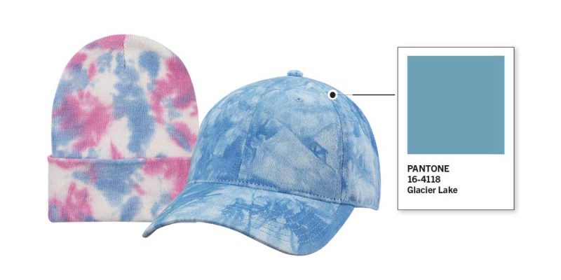 Tie-Dye Knit Cap and Tie-Dye Baseball Cap